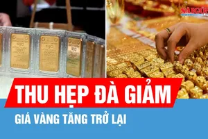 Chiều 9-3, giá vàng tăng trở lại