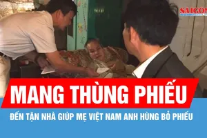 Quảng Ngãi: Mang thùng phiếu đến tận nhà giúp Mẹ Việt Nam anh hùng bỏ phiếu