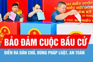 Bảo đảm cuộc bầu cử diễn ra dân chủ, đúng pháp luật, an toàn