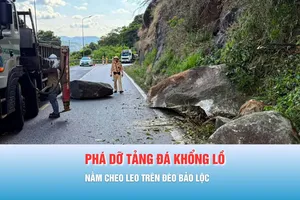 Podcast bản tin tối 16-3: Phá dỡ tảng đá khổng lồ nằm cheo leo trên đèo Bảo Lộc