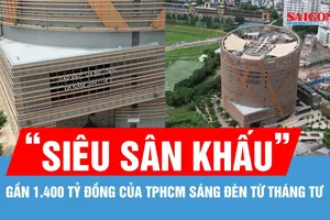 "Siêu sân khấu" gần 1.400 tỷ đồng của TPHCM sáng đèn từ tháng 4 tới