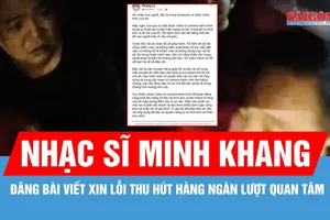 Nhạc sĩ Minh Khang xin lỗi sau vụ ồn ào với tài xế xe công nghệ