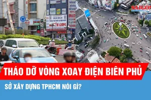 Tháo dỡ vòng xoay Điện Biên Phủ và lắp đèn tín hiệu chỉ là giải pháp đang nghiên cứu