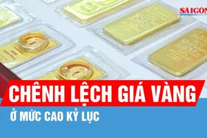 Chiều 19-3, giá vàng giảm thêm 2,9 - 3,4 triệu đồng/lượng