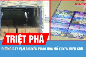 Triệt phá đường dây vận chuyển pháo hoa nổ xuyên biên giới