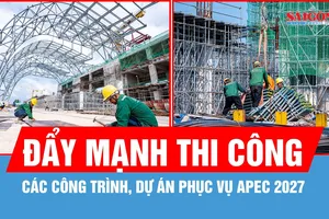 Đẩy mạnh thi công các công trình, dự án phục vụ APEC 2027