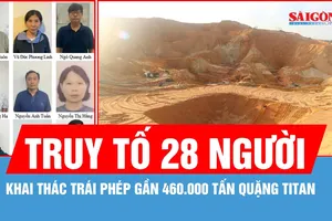 Truy tố 28 bị can trong vụ khai thác trái phép titan, trị giá hơn 1.500 tỷ đồng