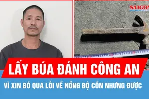 Khởi tố đối tượng dùng búa chống người thi hành công vụ