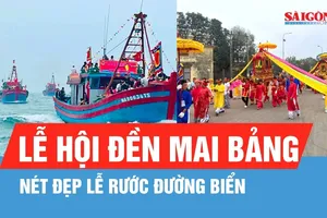 Nét đẹp lễ rước đường biển - Lễ hội đền Mai Bảng