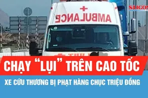 Xử phạt tài xế và chủ xe cứu thương chạy “lụi” 39 triệu đồng