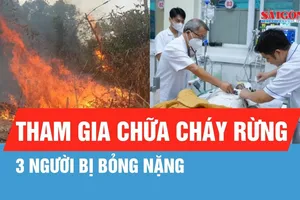 Điện Biên: Thăm hỏi, hỗ trợ 3 bệnh nhân bị bỏng nặng khi tham gia chữa cháy rừng