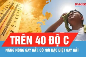 Nắng nóng gay gắt, có nơi trên 40 độ C