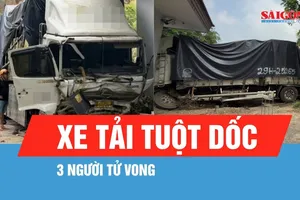 Lâm Đồng: Xe tải tuột dốc lao xuống vực, 3 người tử vong