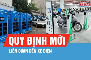 Sẽ quy định cụ thể khu vực đậu xe điện, trạm sạc, đổi pin tại các khu chung cư