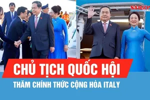 Chủ tịch Quốc hội Trần Thanh Mẫn và phu nhân thăm chính thức Cộng hòa Italy