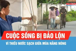 Người dân thiếu nước sạch giữa mùa nắng nóng vì nhà máy cấp nước hư hệ thống bơm