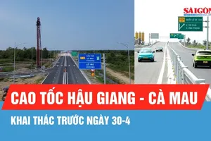 Khai thác tuyến cao tốc Hậu Giang - Cà Mau trước ngày 30-4