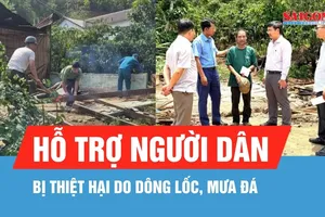 Hỗ trợ người dân bị thiệt hại do dông lốc, mưa đá