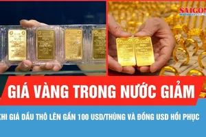 Sáng 20-4, giá vàng trong nước giảm theo giá vàng thế giới