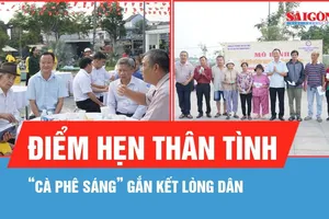 “Cà phê sáng” gắn kết lòng dân