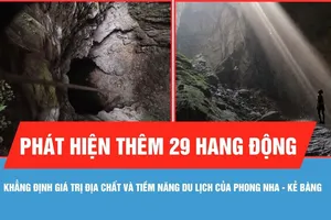  Khẳng định giá trị địa chất và tiềm năng du lịch của Phong Nha - Kẻ Bàng