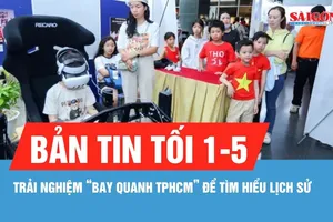 Bản tin tối 1-5: Trải nghiệm thú vị, "bay quanh TPHCM" tìm hiểu lịch sử
