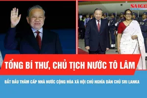Tổng Bí thư, Chủ tịch nước Tô Lâm bắt đầu thăm cấp Nhà nước Cộng hòa xã hội chủ nghĩa dân chủ Sri Lanka