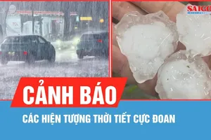 Miền Bắc tiếp diễn mưa dông, cảnh báo lốc, sét và mưa đá