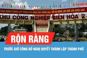 Đồng Nai rộn ràng trước giờ công bố Nghị quyết thành lập thành phố