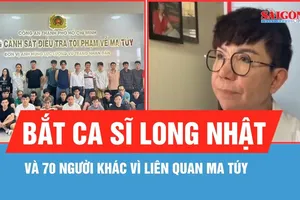 Bắt ca sĩ Long Nhật và 70 người khác vì liên quan ma túy
