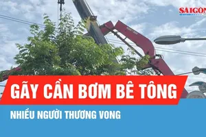 Gia Lai: Gãy cần bơm bê tông, 1 người tử vong