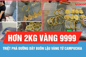 Công an TPHCM triệt phá đường dây buôn lậu vàng từ Campuchia