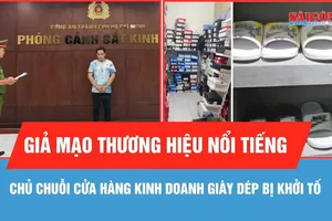 TPHCM: Khởi tố chủ chuỗi cửa hàng kinh doanh giày dép giả mạo thương hiệu