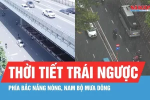 Phía Bắc nắng nóng, Nam bộ tiếp diễn mưa dông 