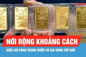 Chiều 1-5: giá vàng trong nước giảm 500.000 đồng/lượng