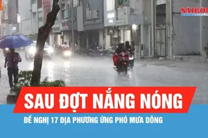 Đề nghị 17 địa phương ứng phó mưa dông sau đợt nắng nóng
