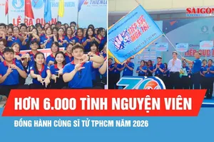 Hơn 6.000 tình nguyện viên đồng hành cùng sĩ tử TPHCM năm 2026