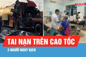 Tai nạn xe khách trên cao tốc Phan Thiết - Dầu Giây, 3 người nguy kịch