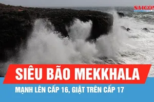 Bão Mekkhala mạnh lên thành siêu bão