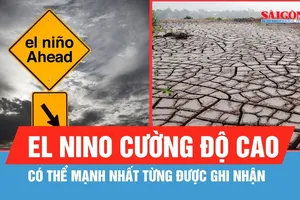 Sắp xuất hiện hàng loạt hiện tượng thời tiết cực đoan do El Nino