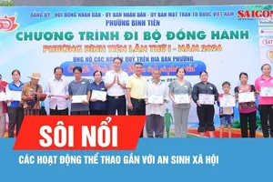 Sôi nổi các hoạt động thể thao gắn với an sinh xã hội