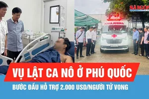Vụ lật ca nô chở khách du lịch ở Phú Quốc: Bước đầu hỗ trợ 2.000 USD/người tử vong