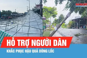 Hỗ trợ người dân khắc phục hậu quả dông lốc