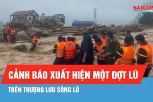 Cảnh báo khả năng xuất hiện một đợt lũ trên thượng lưu sông Lô