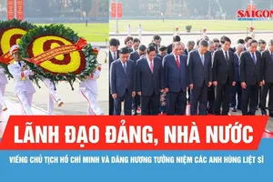Lãnh đạo Đảng, Nhà nước dâng hương tưởng niệm các Anh hùng liệt sĩ và viếng Chủ tịch Hồ Chí Minh