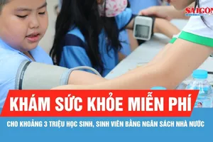 TPHCM khám sức khỏe định kỳ miễn phí cho 3 triệu học sinh, sinh viên từ năm học 2026-2027