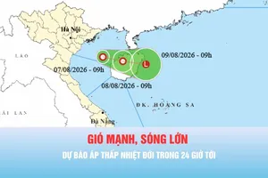 Podcast bản tin trưa 7-8: Dự báo 24 giờ tới, áp thấp nhiệt đới hướng về Trung Quốc