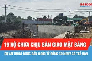 Dự án thoát nước gần 6.000 tỷ đồng có nguy cơ trễ hạn vì vướng mặt bằng