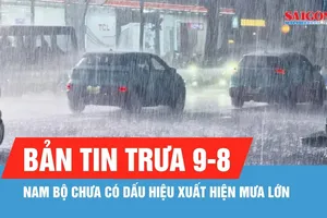 Bản tin trưa 9-8: Dự báo Nam bộ có mưa rào vào chiều và tối