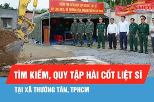 TPHCM triển khai tìm kiếm, quy tập hài cốt liệt sĩ tại xã Thường Tân